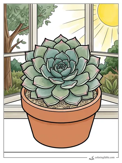 Colored example of this coloring page