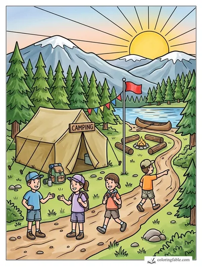 Colored example of this coloring page