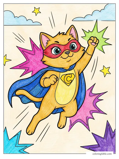 Colored example of this coloring page