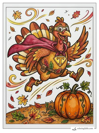 Colored example of this coloring page