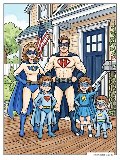 Colored example of this coloring page