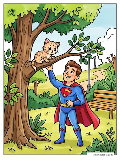 Colored example of this coloring page