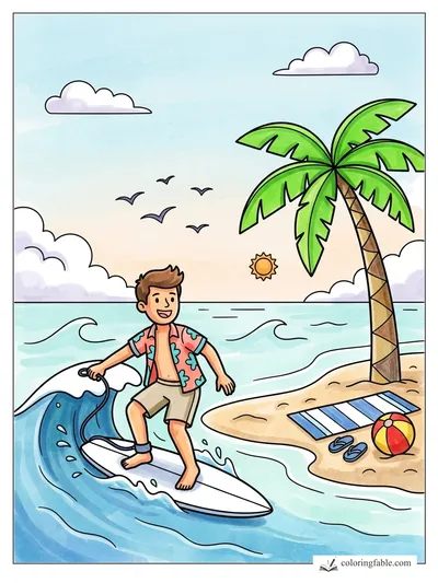 Colored example of this coloring page