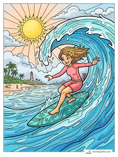 Colored example of this coloring page