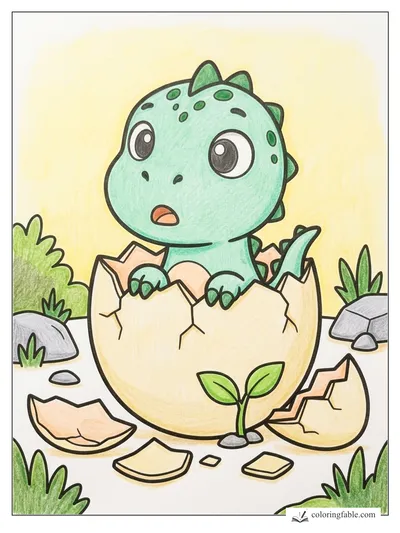 Colored example of this coloring page