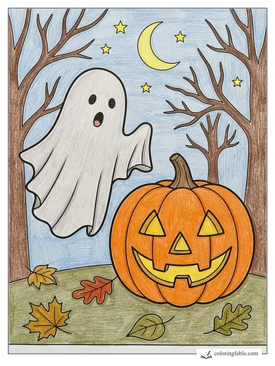 Colored example of this coloring page
