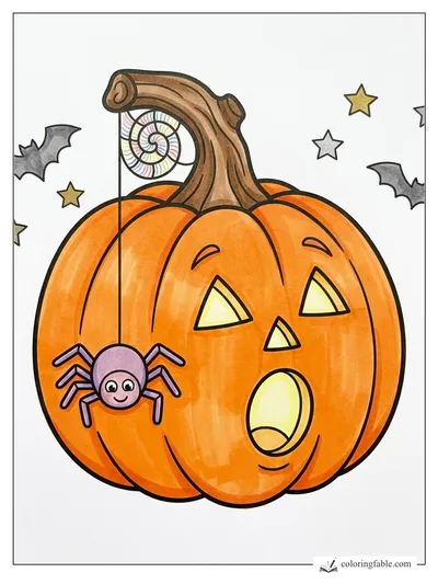 Colored example of this coloring page