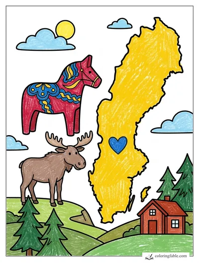 Colored example of this coloring page