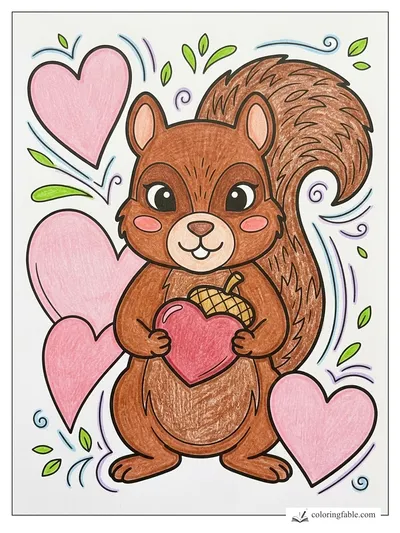 Colored example of this coloring page