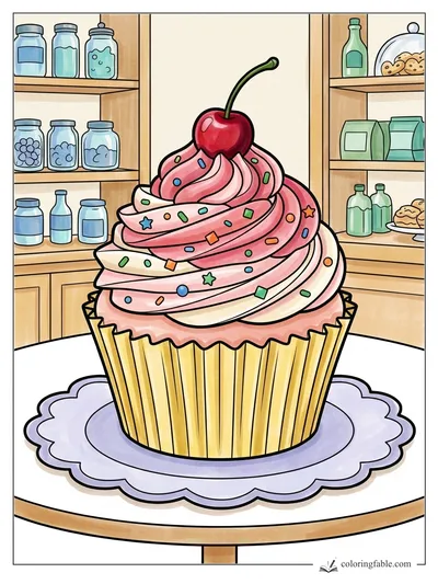 Colored example of this coloring page
