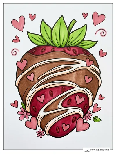 Colored example of this coloring page