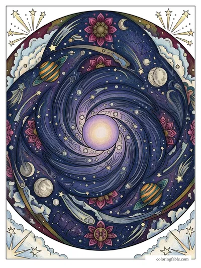 Colored example of this coloring page