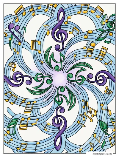Colored example of this coloring page