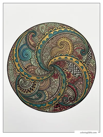 Colored example of this coloring page