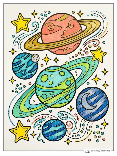 Colored example of this coloring page