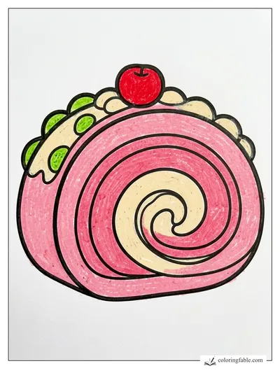 Colored example of this coloring page