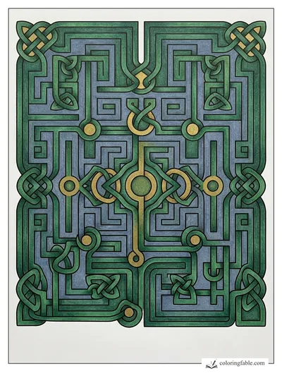 Colored example of this coloring page