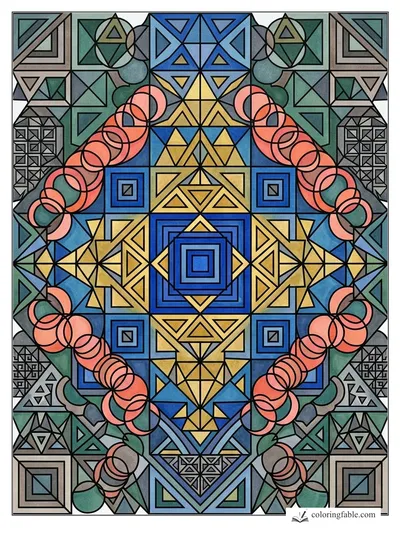Colored example of this coloring page