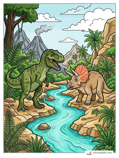 Colored example of this coloring page