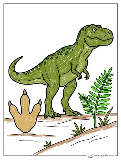 Colored example of this coloring page