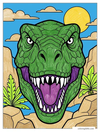Colored example of this coloring page