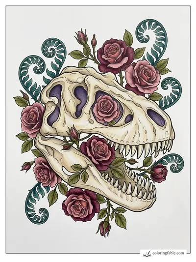 Colored example of this coloring page