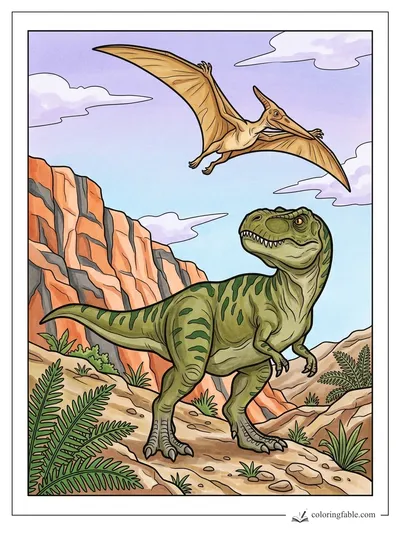 Colored example of this coloring page