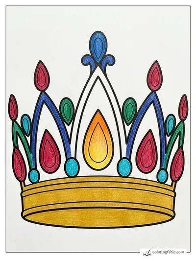 Colored example of this coloring page