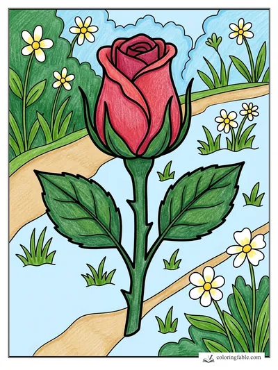 Colored example of this coloring page