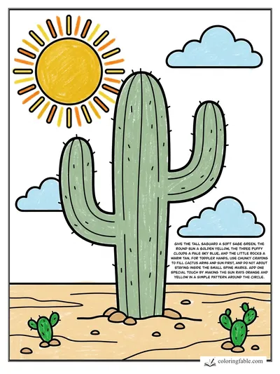 Colored example of this coloring page