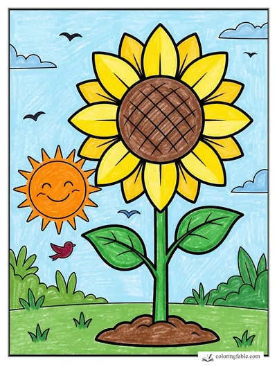 Colored example of this coloring page