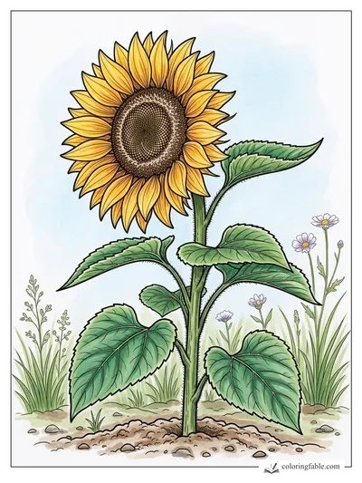 Colored example of this coloring page