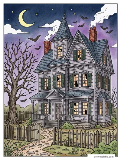 Colored example of this coloring page