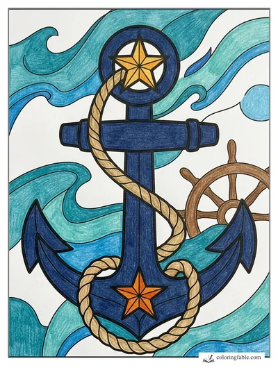 Colored example of this coloring page