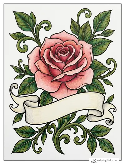 Colored example of this coloring page