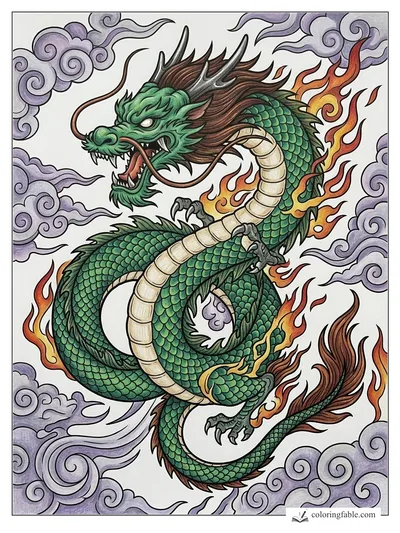Colored example of this coloring page