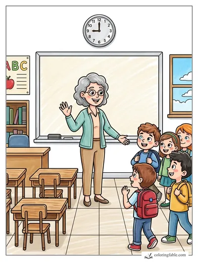 Colored example of this coloring page