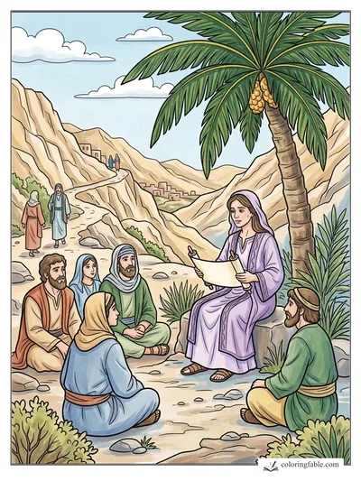 Colored example of this coloring page