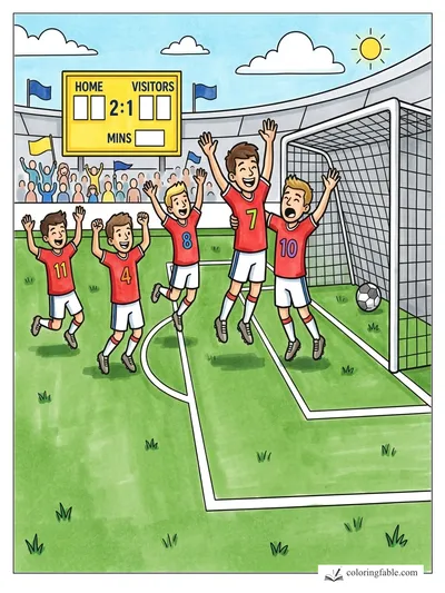 Colored example of this coloring page