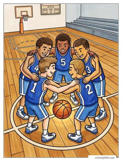 Colored example of this coloring page