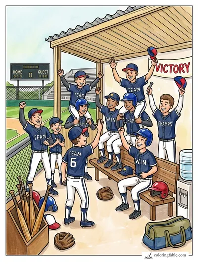 Colored example of this coloring page