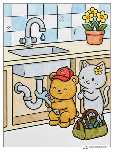 Colored example of this coloring page