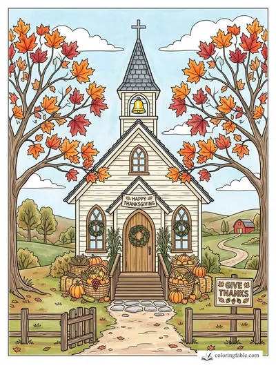 Colored example of this coloring page