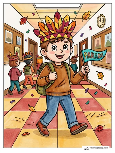 Colored example of this coloring page