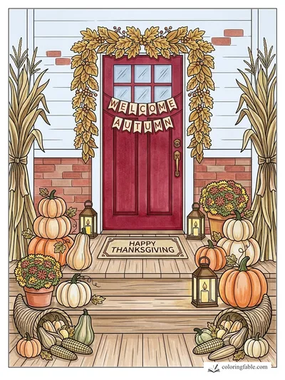 Colored example of this coloring page