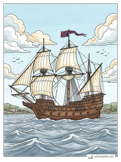 Colored example of this coloring page