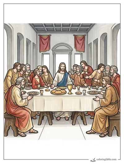 Colored example of this coloring page