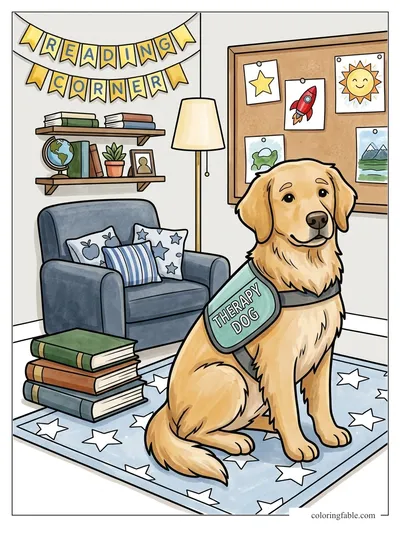 Colored example of this coloring page