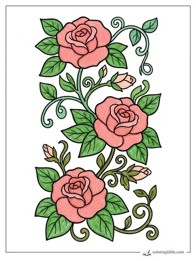 Colored example of this coloring page