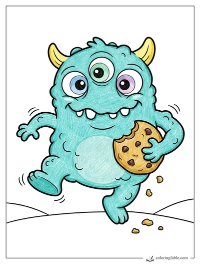 Colored example of this coloring page